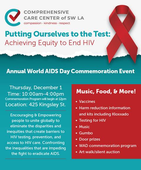 World Aids Day Events - Louisiana Health Hub - Std Hiv Hepatitis Program